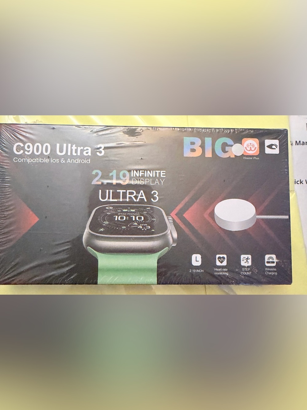C900 Ultra 3 Smartwatch 49MM 2.19 Infinite Display w/ sport band